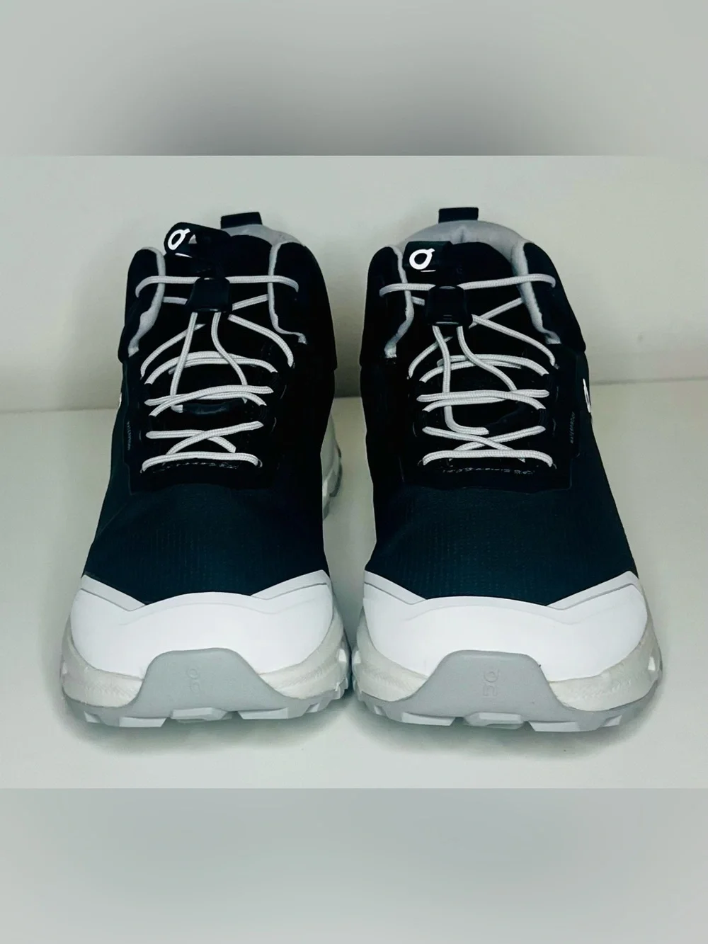 On Running Cloudrock Waterproof Kids Hiking Shoes - Black & White
